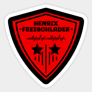 Style logo henrix design is cool Sticker